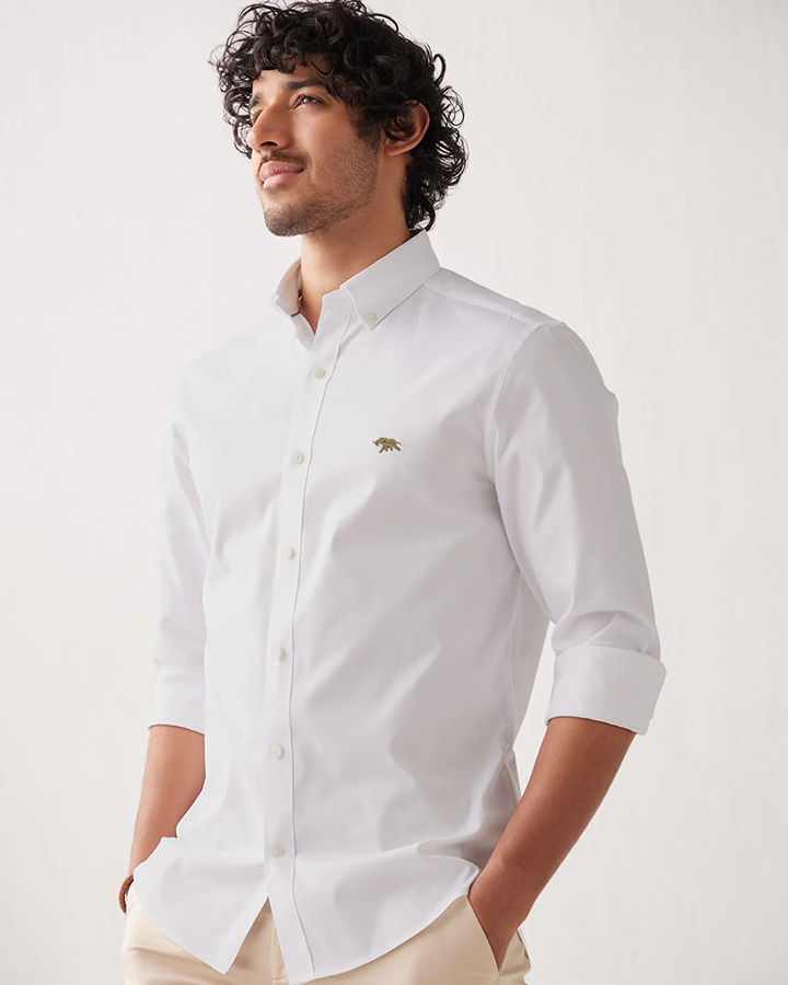 Essential White Colored Cotton Shirt