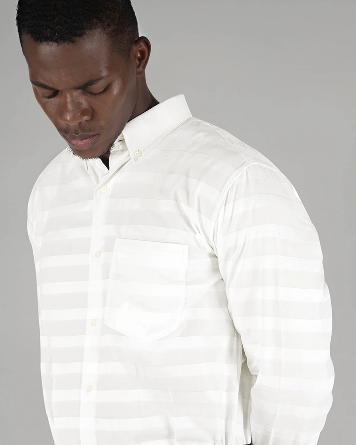 Formal White Colored Cotton Shirt