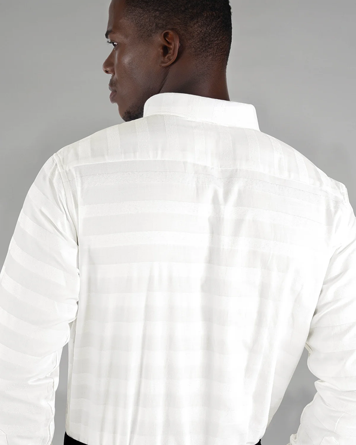 Formal White Colored Cotton Shirt