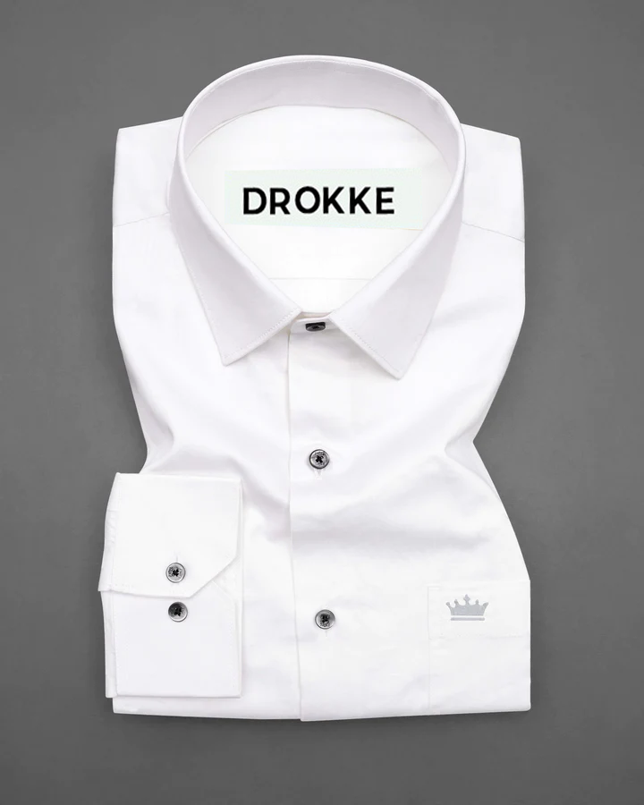 Bright White Premium Cotton Shirt