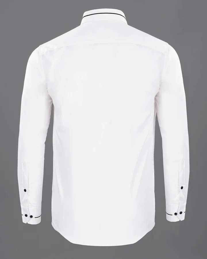 Bright White Soft Giza Cotton Shirt