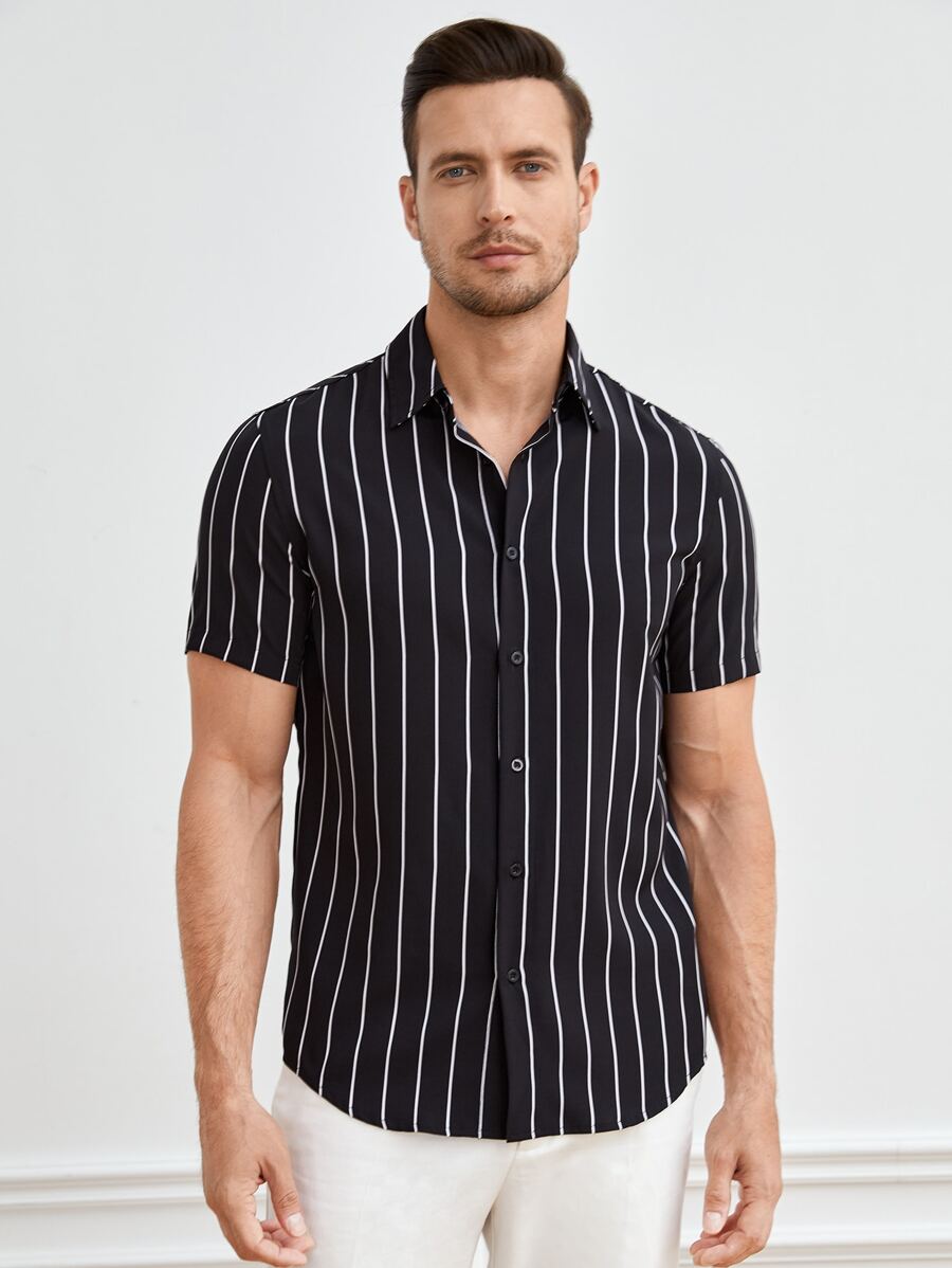 Trending Black Colored Cotton Shirt