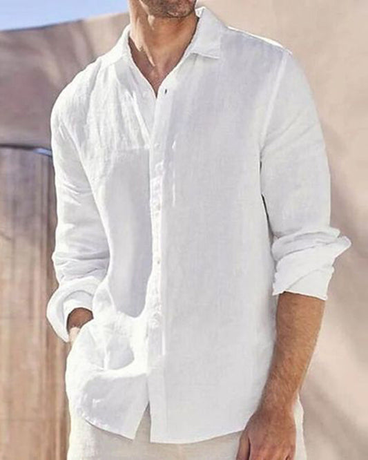 Blissful White Colored Cotton Shirt