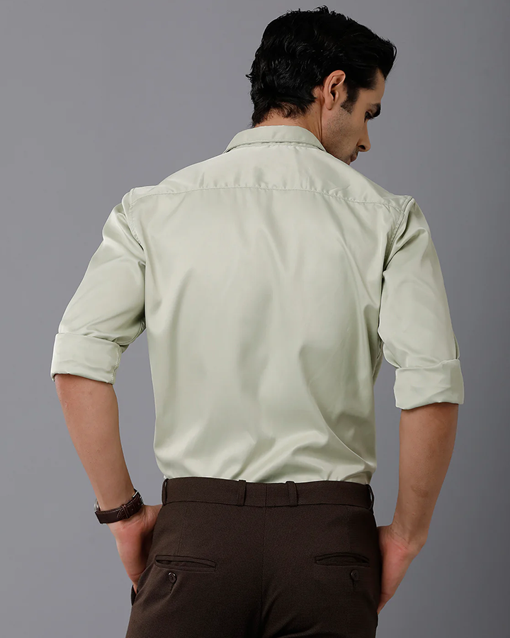 Pista Colored Cotton Solid Full Sleeve Shirt