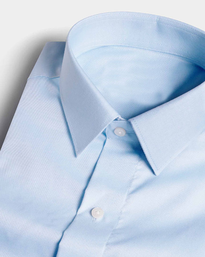 Skyline Blue Cotton Formal Shirt