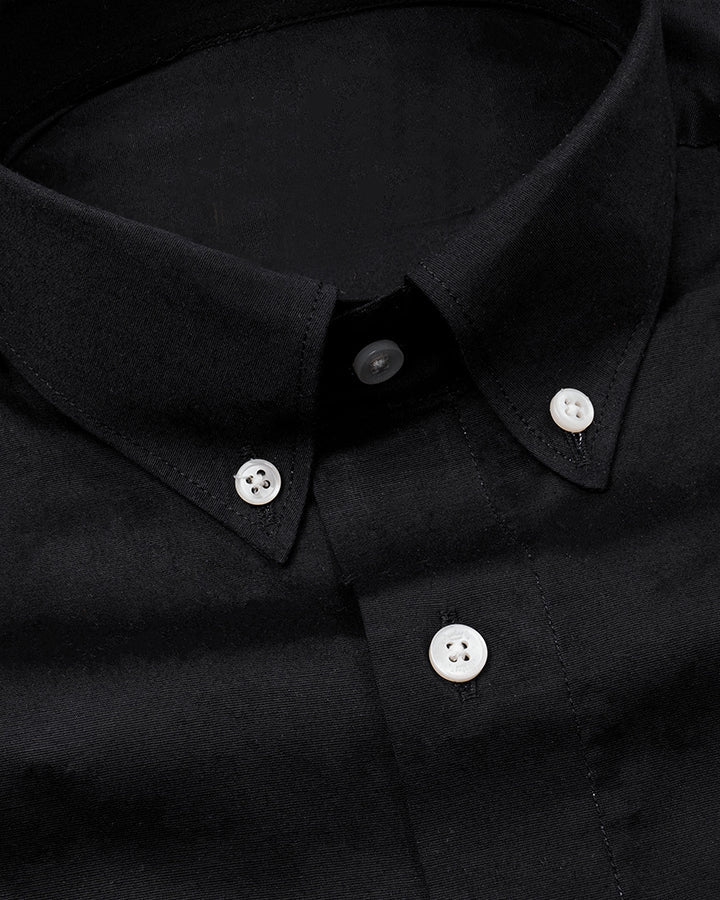 Black Colored Formal Linen Shirt