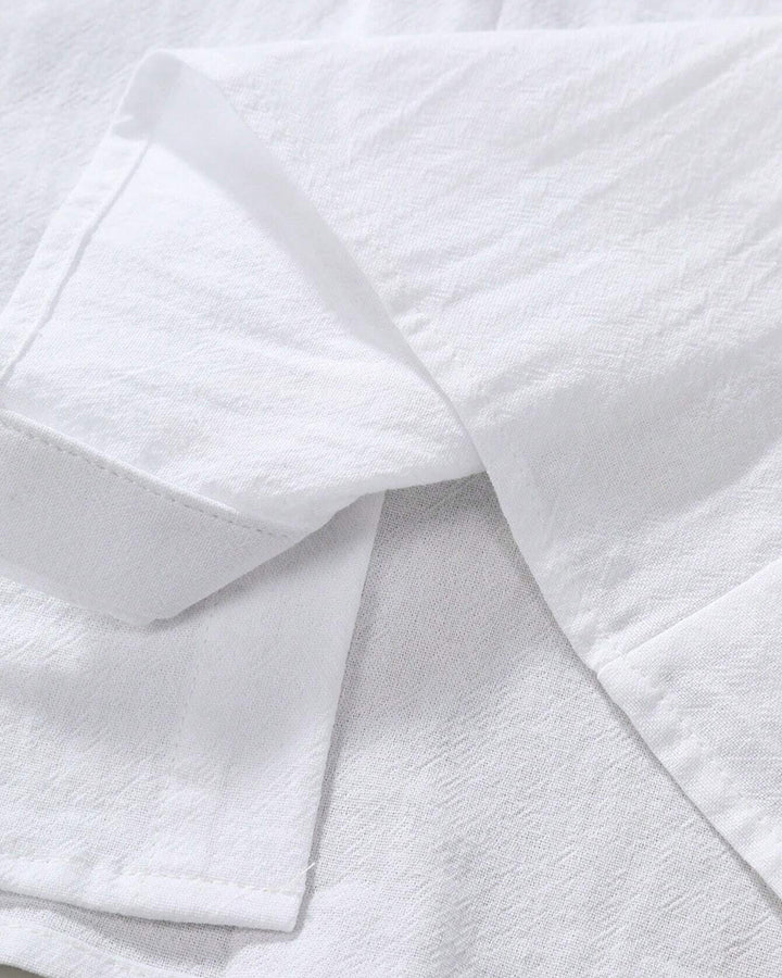 Distinguished White Full-Sleeve Oxford Shirt