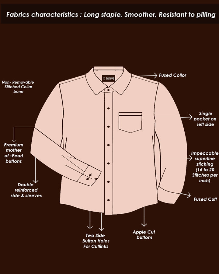 Chocolate Brown Colored Cotton Shirt