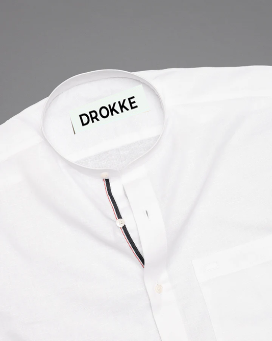 Bright White Luxurious Solid Shirt