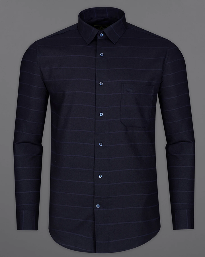 Cinder Black Colored Cotton Shirt