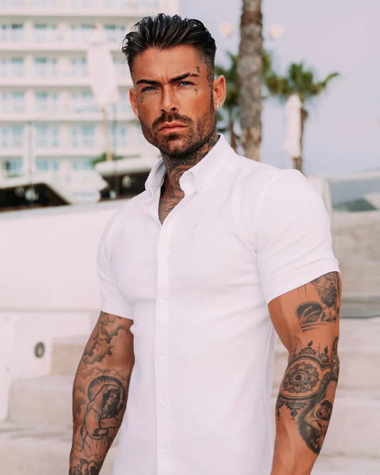 Superb White Colored Cotton Shirt