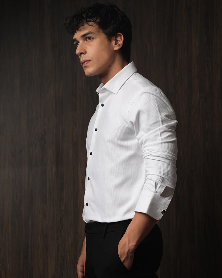 Premium Cosa White Colored Cotton Shirt