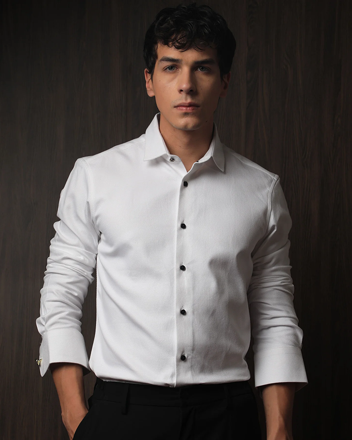 Premium Cosa White Colored Cotton Shirt