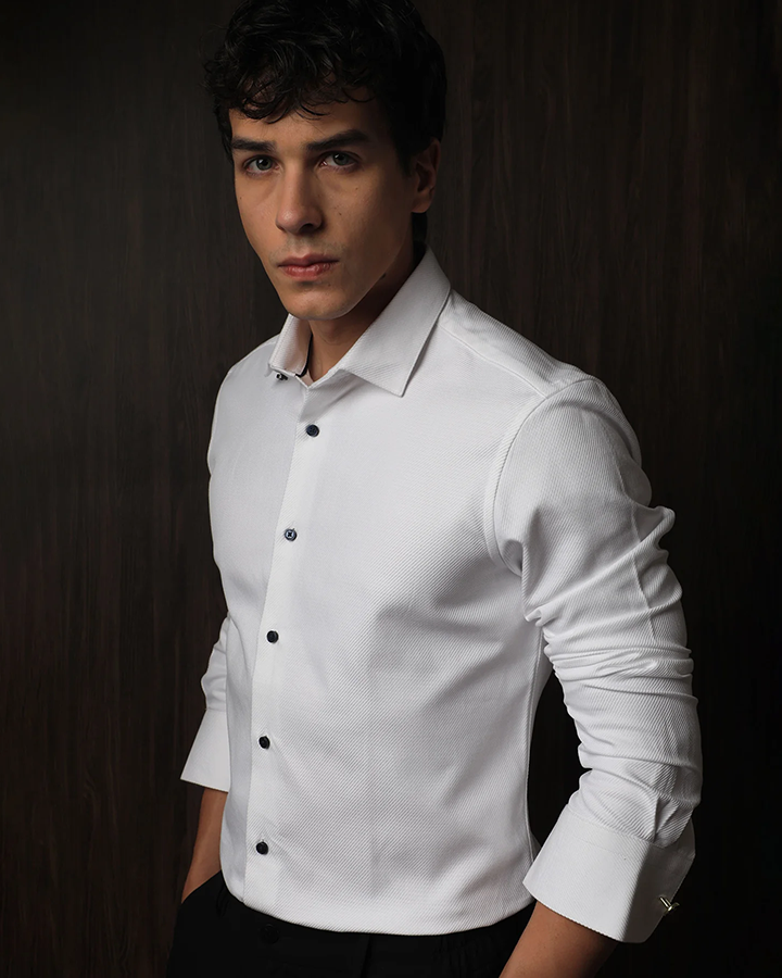 Premium Cosa White Colored Cotton Shirt