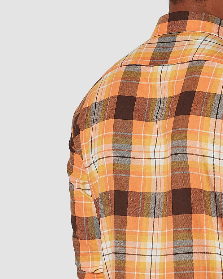 Citrine Crush Checked Cotton Shirt