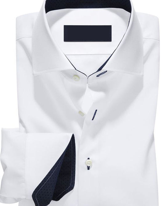 Bold White Colored  Cotton Shirt