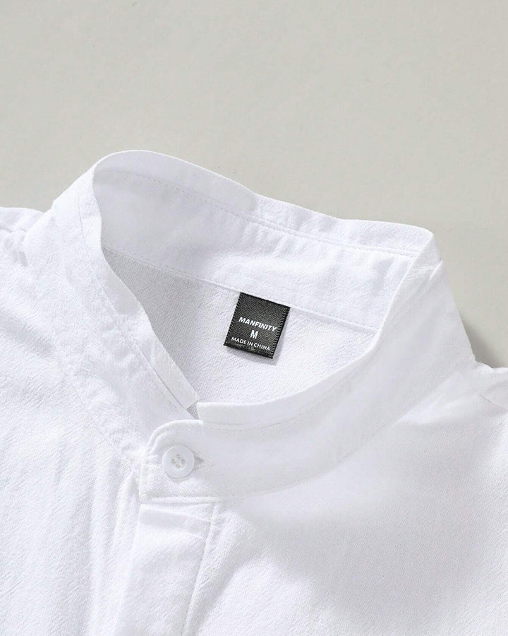 Distinguished White Full-Sleeve Oxford Shirt