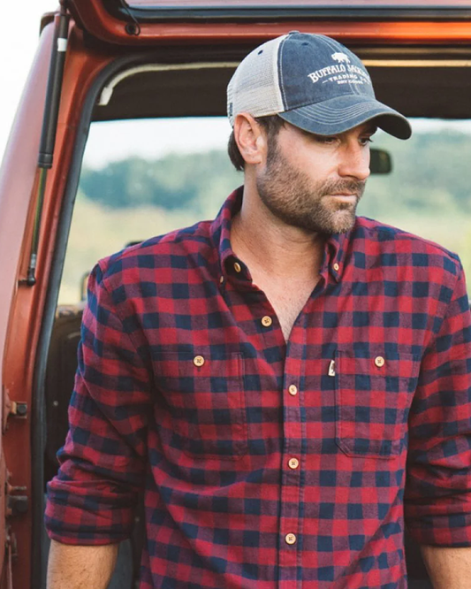 Red Check Cotton Full Sleeve Shirt